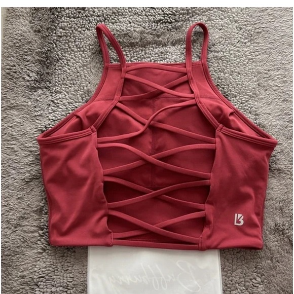 ❤️Buffbunny TerraCotta Ivy Crop Strappy Top/ Sporta Bra ❤️ Med, NWT 🔥 SOLD OUT - Picture 6 of 8